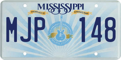 MS license plate MJP148