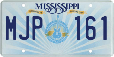 MS license plate MJP161