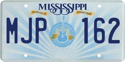 MS license plate MJP162