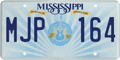 MS license plate MJP164