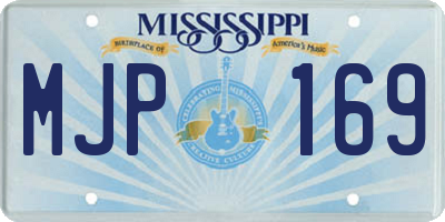MS license plate MJP169