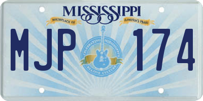 MS license plate MJP174
