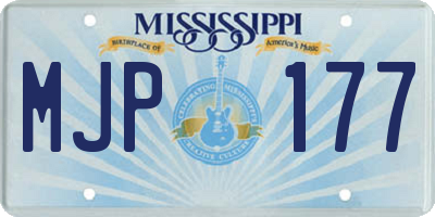 MS license plate MJP177