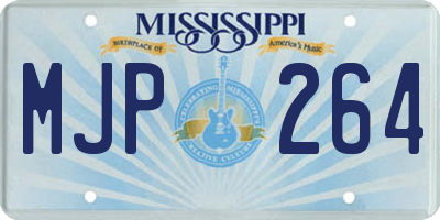 MS license plate MJP264