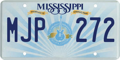 MS license plate MJP272