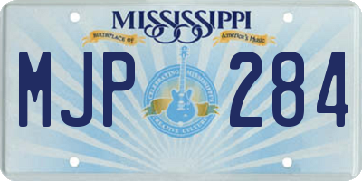 MS license plate MJP284