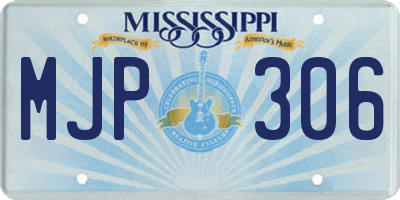 MS license plate MJP306
