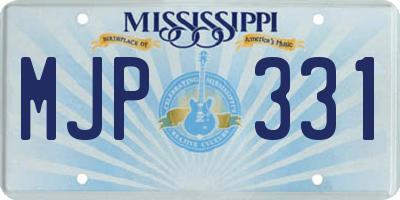 MS license plate MJP331