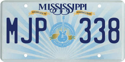 MS license plate MJP338