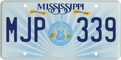 MS license plate MJP339