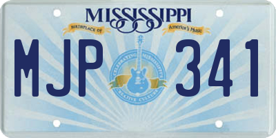 MS license plate MJP341