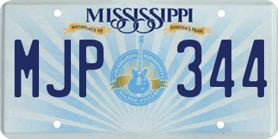 MS license plate MJP344