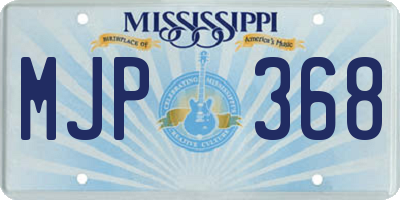 MS license plate MJP368