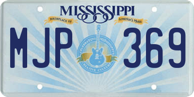 MS license plate MJP369