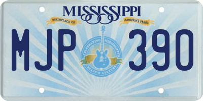 MS license plate MJP390