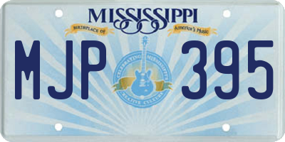 MS license plate MJP395