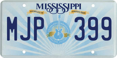 MS license plate MJP399