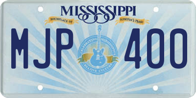 MS license plate MJP400