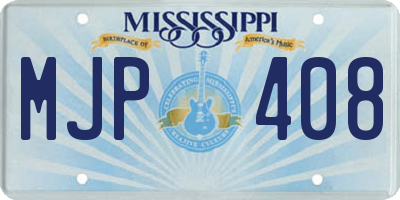 MS license plate MJP408