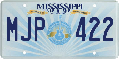 MS license plate MJP422