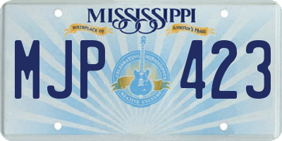 MS license plate MJP423