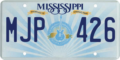 MS license plate MJP426