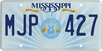 MS license plate MJP427