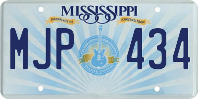MS license plate MJP434