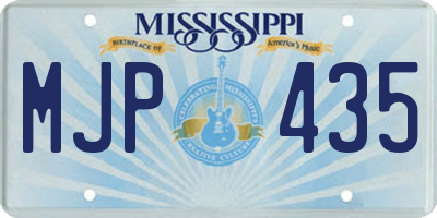 MS license plate MJP435