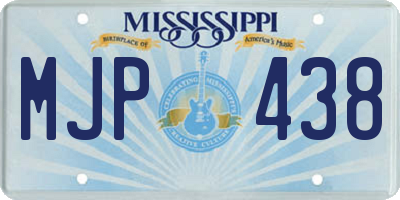 MS license plate MJP438