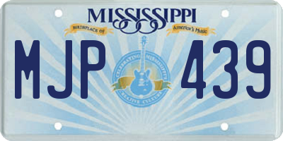 MS license plate MJP439
