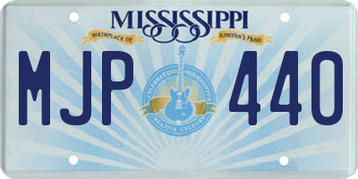 MS license plate MJP440