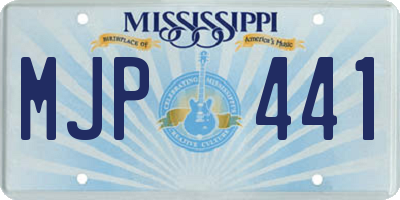 MS license plate MJP441