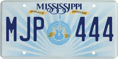 MS license plate MJP444