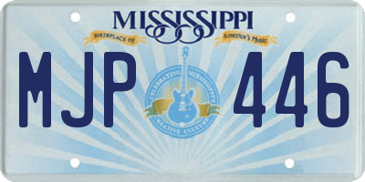 MS license plate MJP446