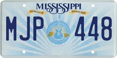 MS license plate MJP448