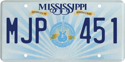 MS license plate MJP451