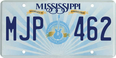 MS license plate MJP462