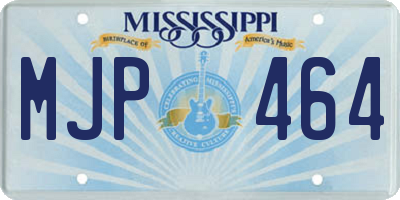 MS license plate MJP464