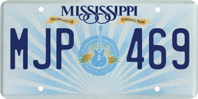 MS license plate MJP469