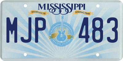 MS license plate MJP483