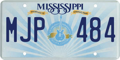 MS license plate MJP484