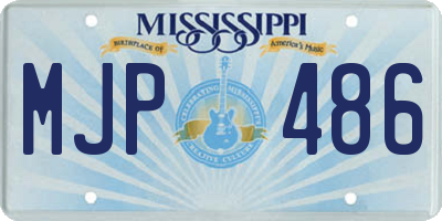 MS license plate MJP486