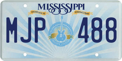 MS license plate MJP488