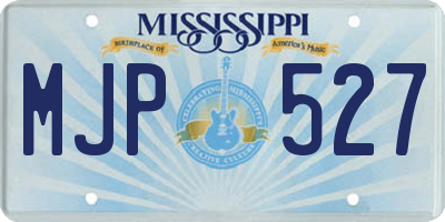 MS license plate MJP527
