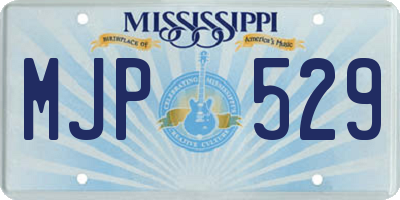 MS license plate MJP529