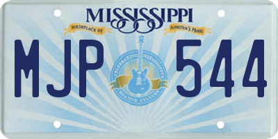 MS license plate MJP544