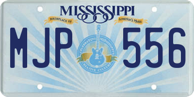 MS license plate MJP556