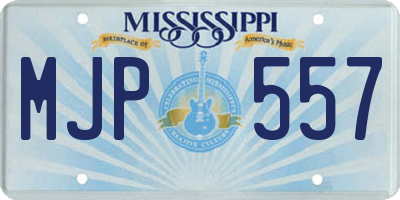 MS license plate MJP557