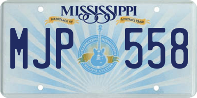 MS license plate MJP558